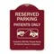 Signmission Designer Series-Reserved Parking Patients Violators Will Be Towed Away At, 24" x 18", BU-1824-9902 A-DES-BU-1824-9902 - alternate 1
